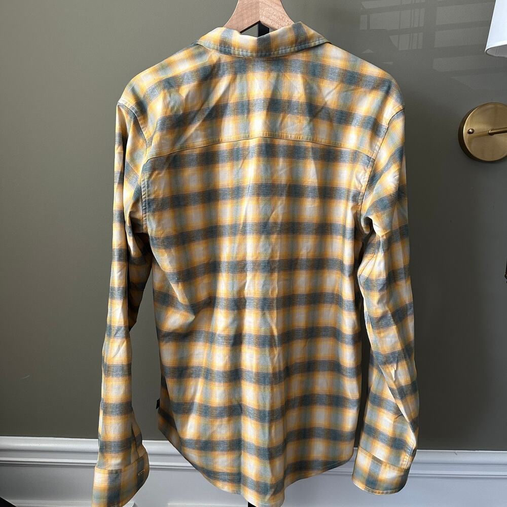 REI Co-Op Plaid Yellow Button Down Medium Mens Bluesign Product Mens - Picture 5 of 5